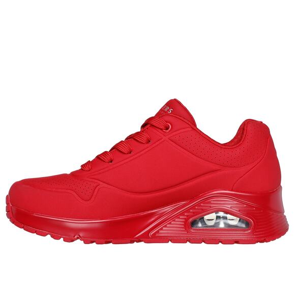 SKECHERS Uno Stand on Air Sneakers in Red, Size 11 Wide New in Box with Callout - Picture 2 of 12